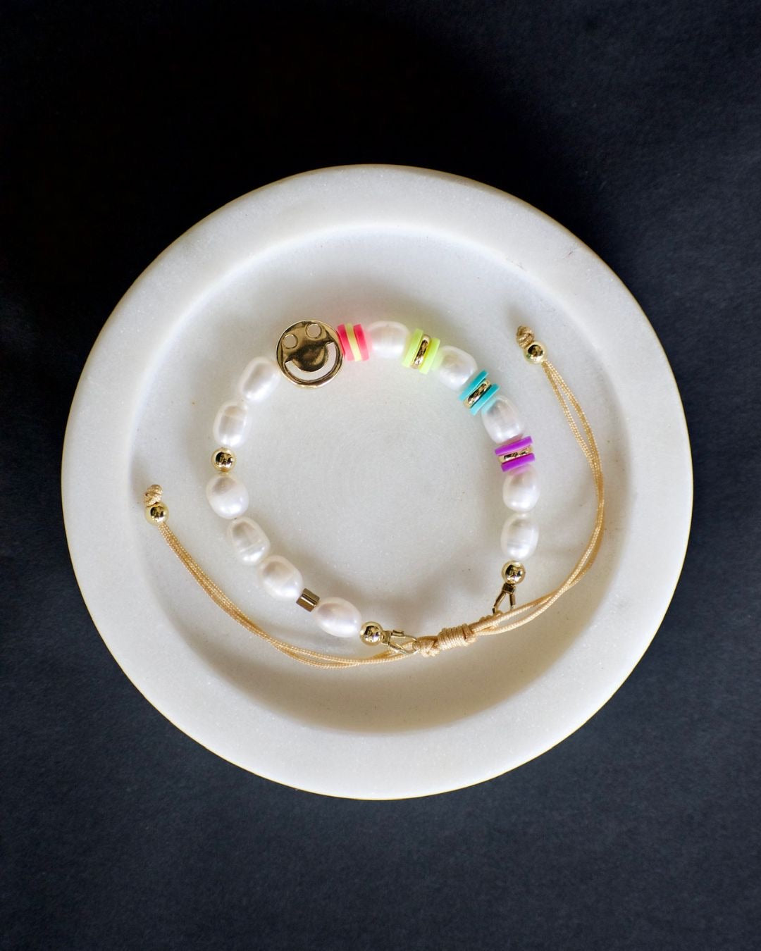 Smiley Pearl Bracelet