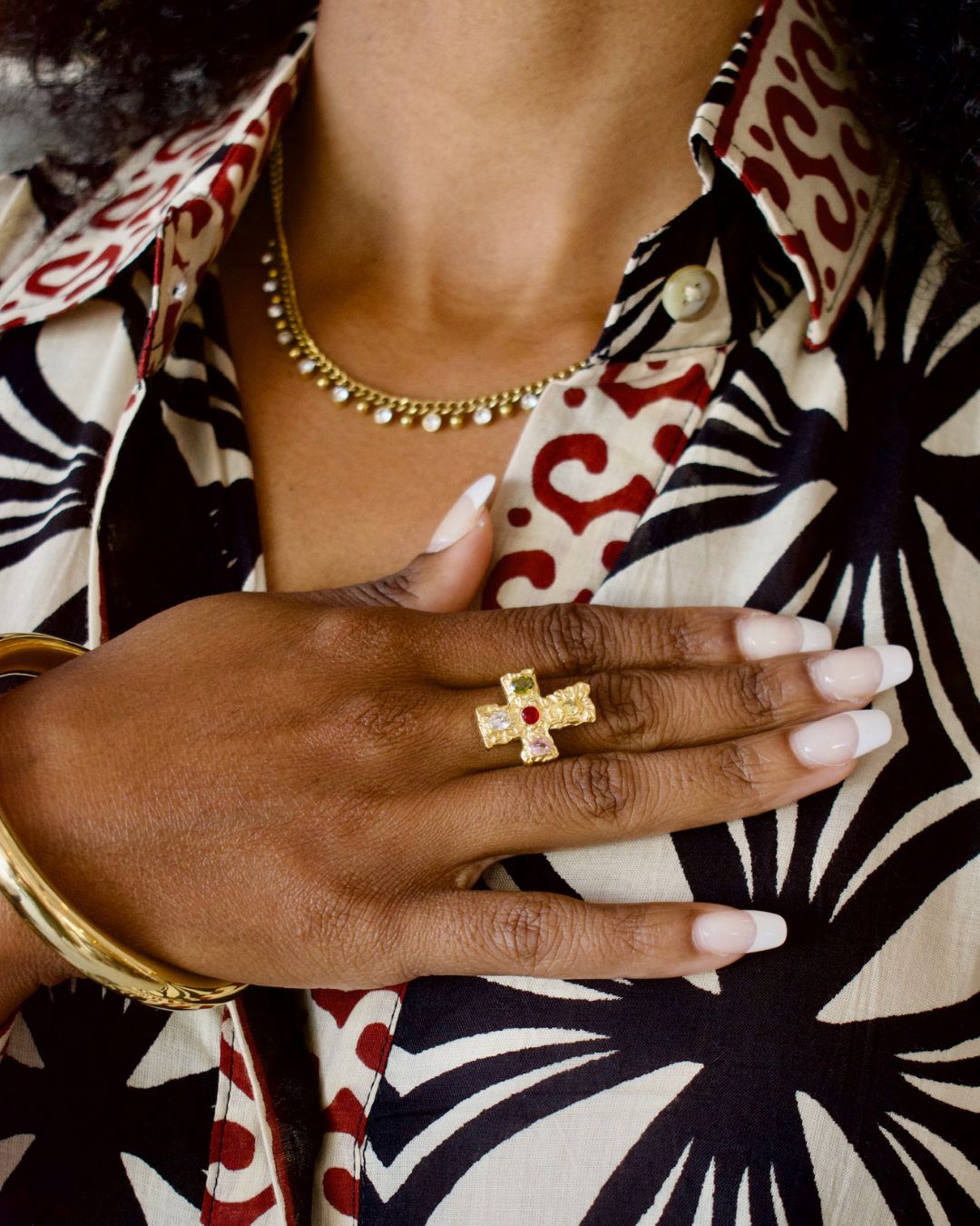 Montserrat Cross Ring
