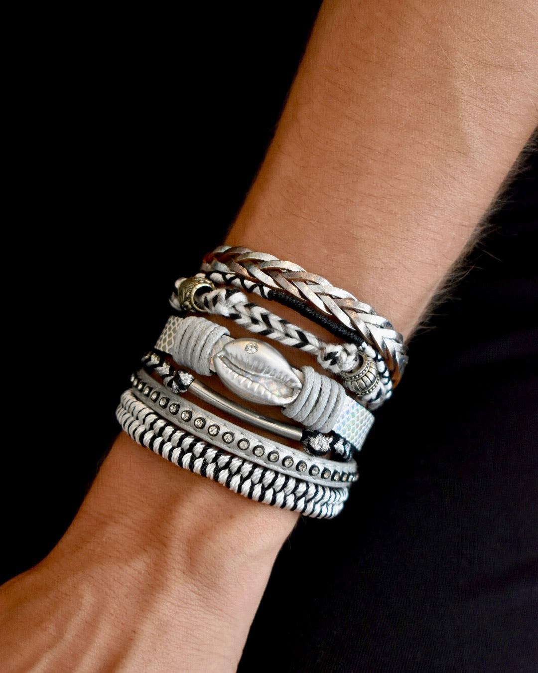 Layered & Loaded Bracelet Silver