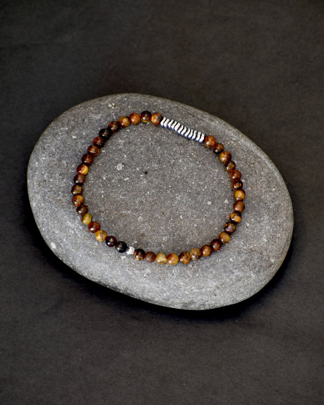 Stone Drift Beaded Bracelet Tiger Eye