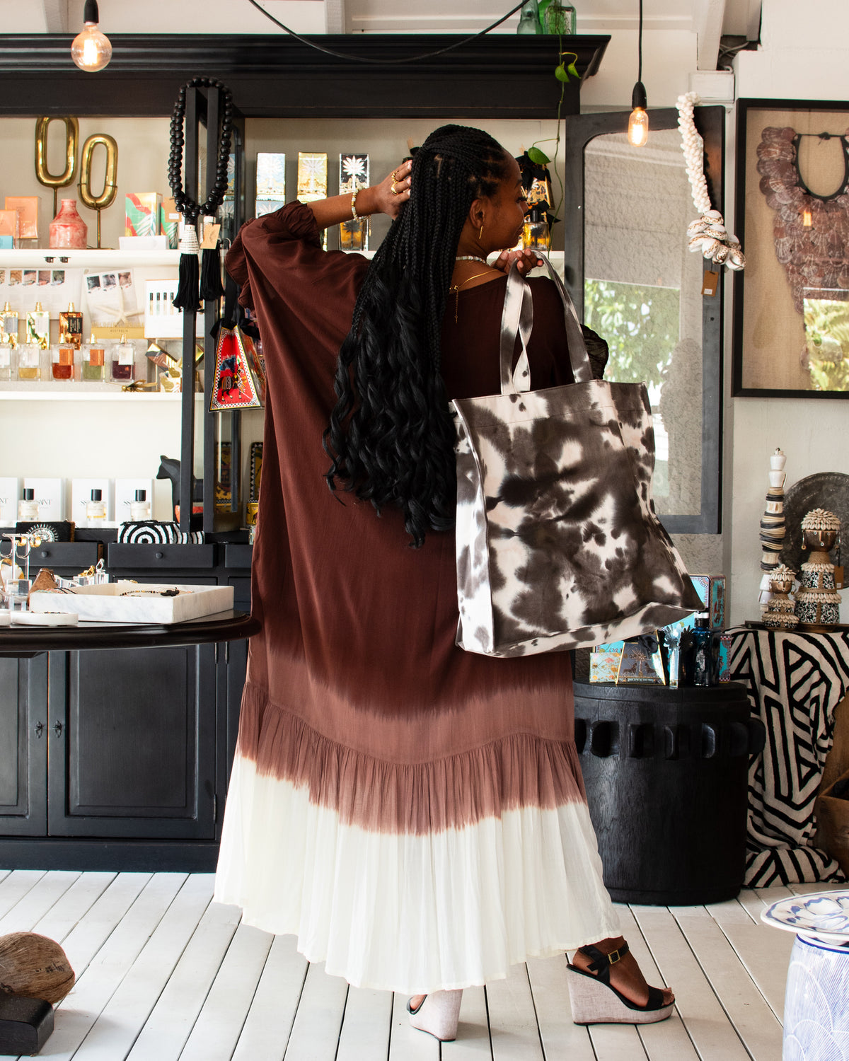 Playa Ombré Maxi Dress Burgundy