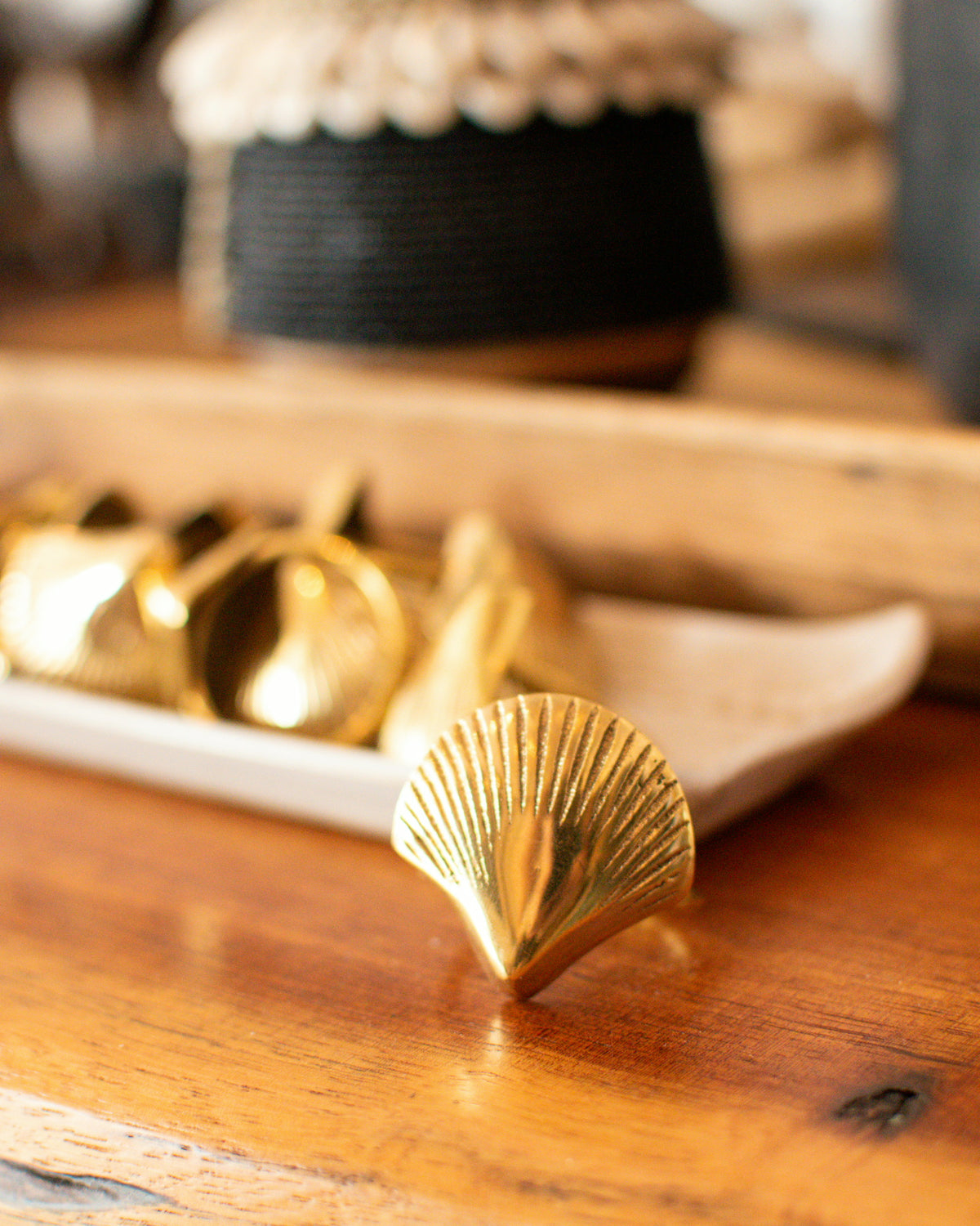 Brass Shell Napkin Ring