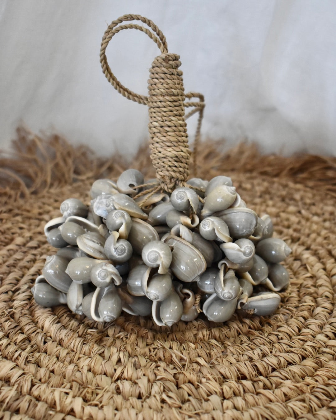 Grey Shell Tassel