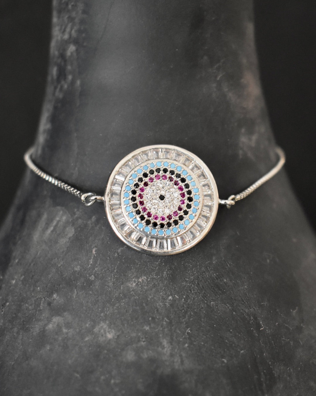 Full Moon Evil Eye Bracelet