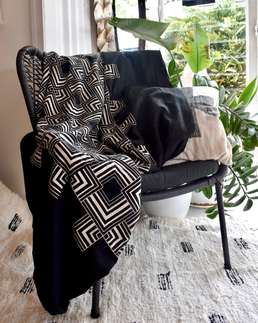 The Geo Architectural Throw Square