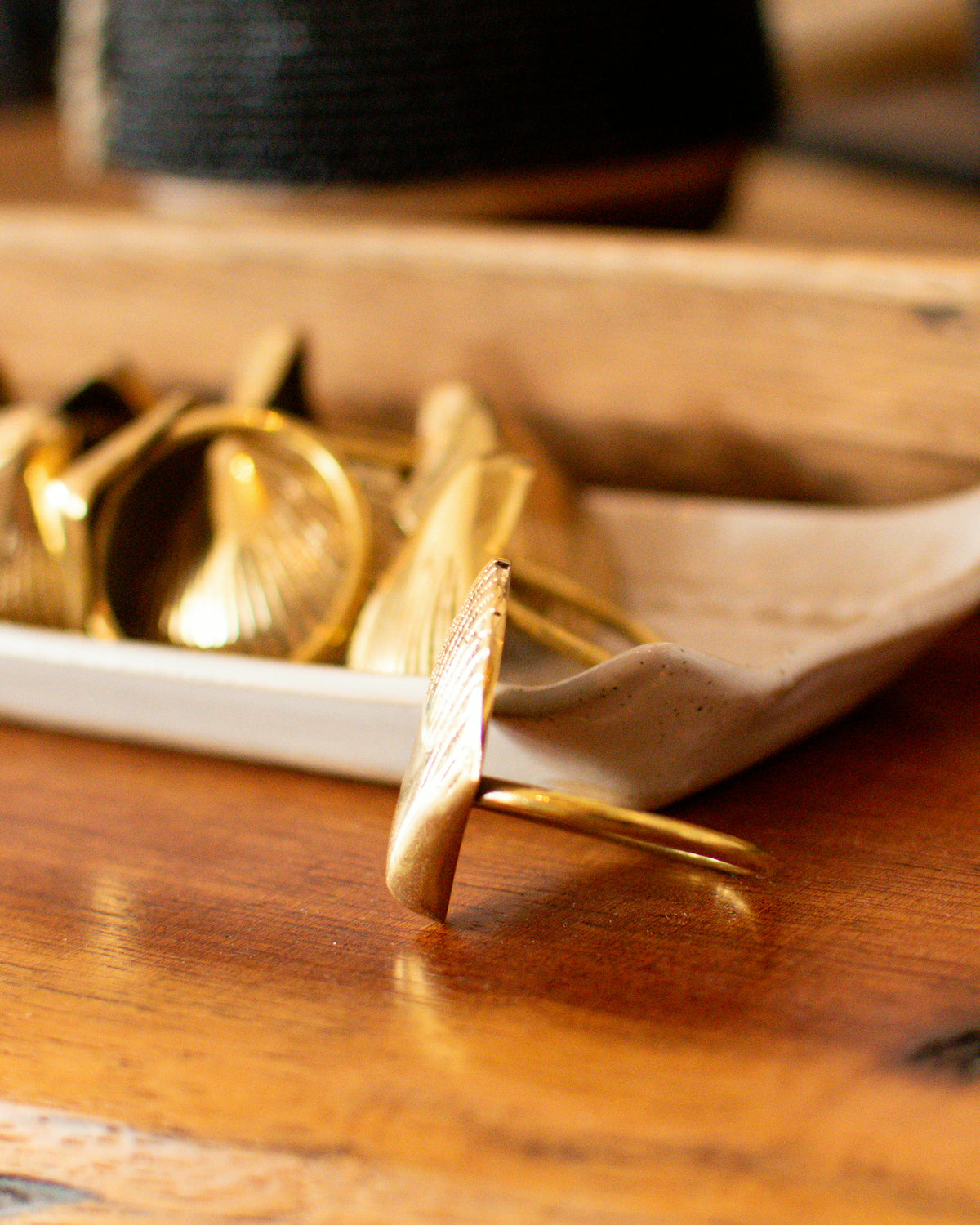 Brass Shell Napkin Ring