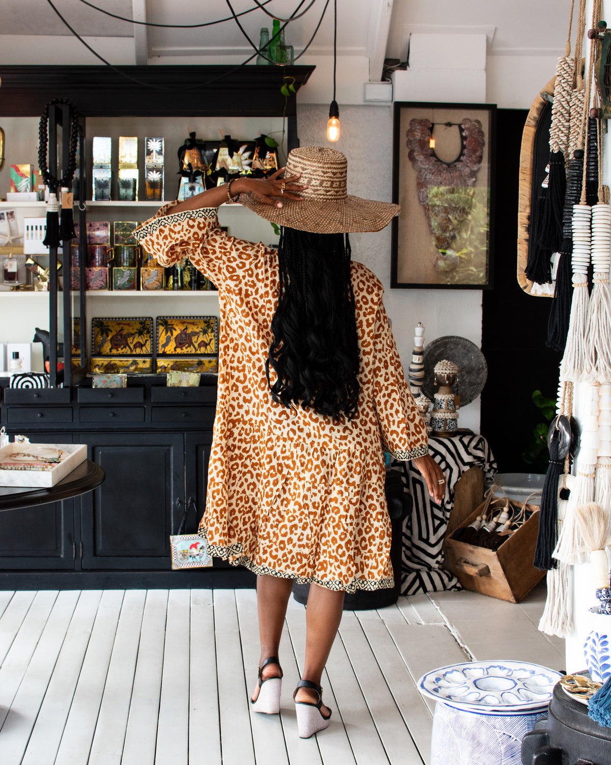 Riviera Midi Dress Savanna