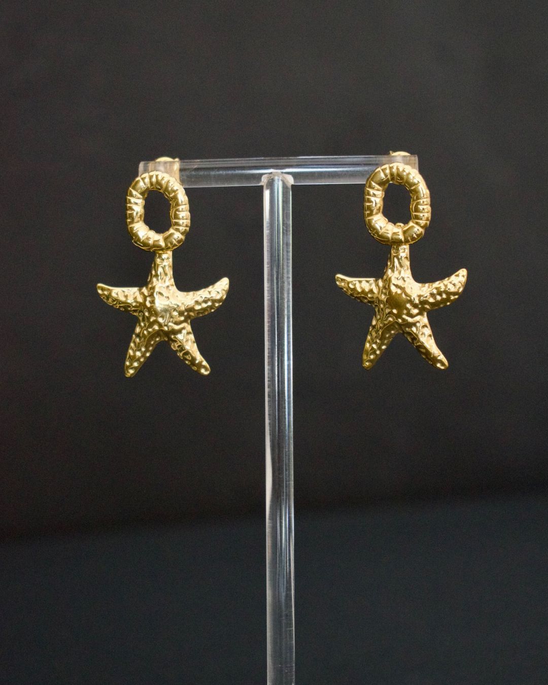 Golden Seastar Earrings