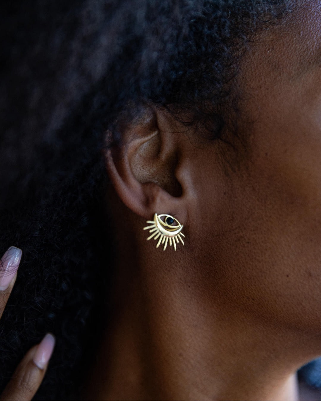 Luscious Lashes Evil Eye Earrings