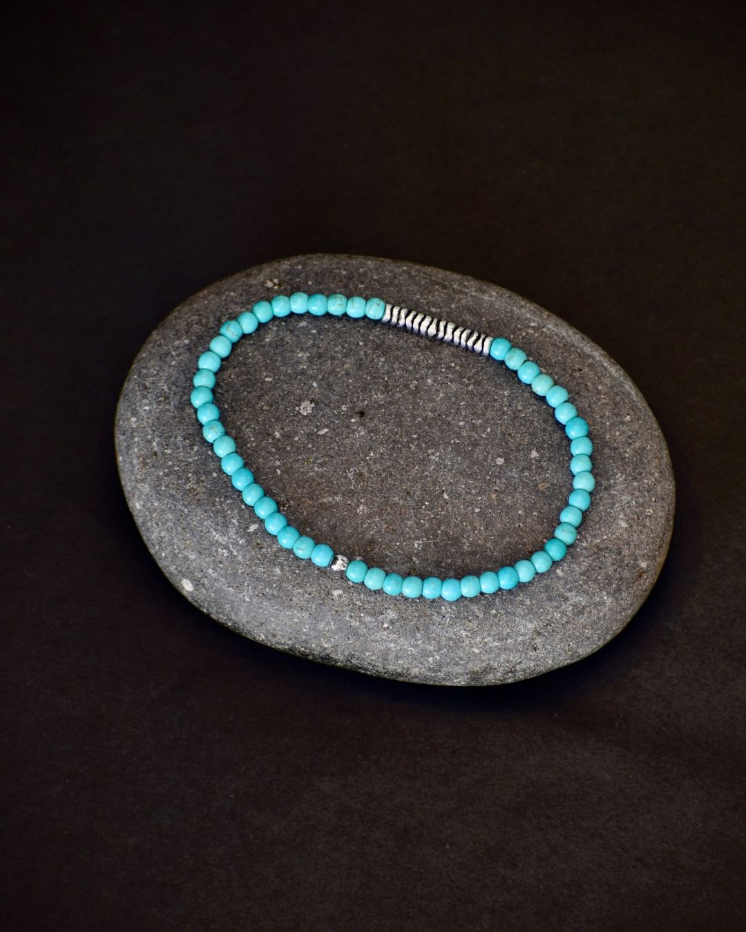 Stone Drift Beaded Bracelet Turquoise
