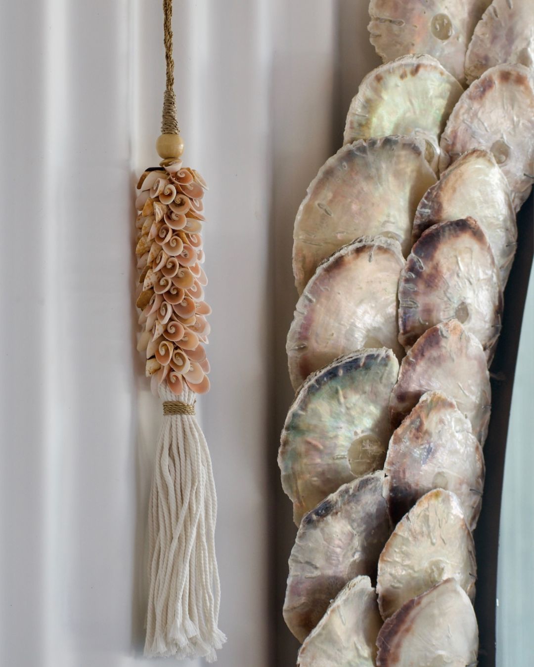 Pink Shell Tassel