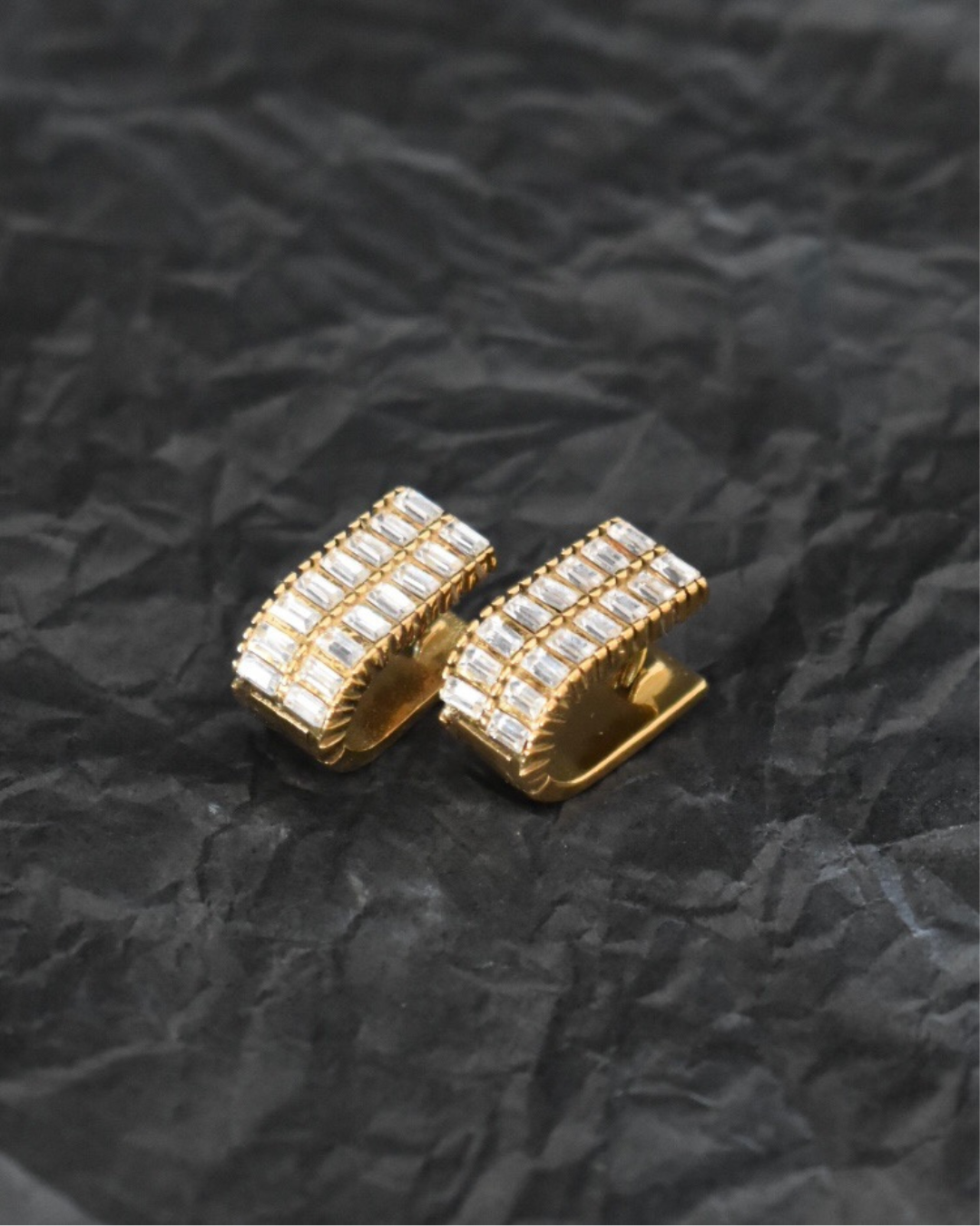 Saba U-Shape Hoop Earrings