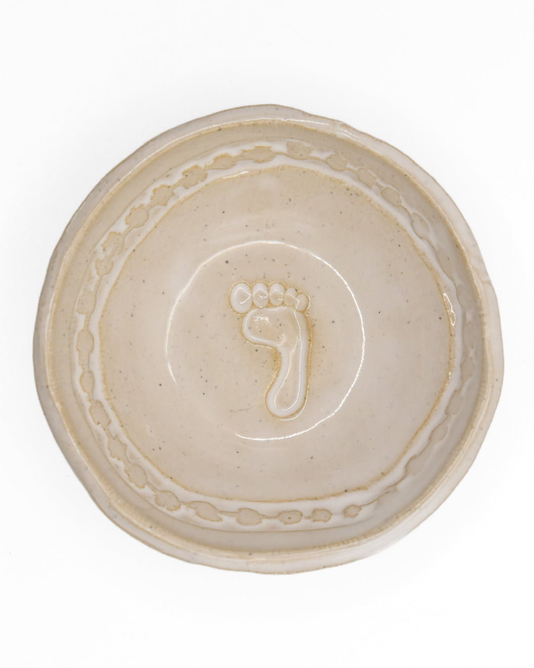 foot print ceramic ramekin